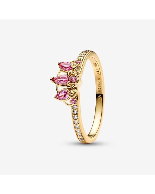 Pandora Metallic Disney Princess Rapunzel Tiara Ring