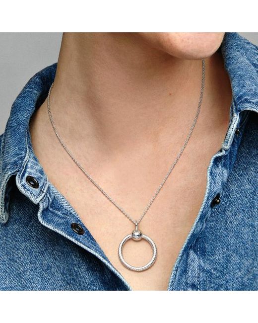 Pandora Metallic Small O Pendant