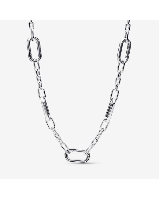 Pandora Metallic Five Links Chain Necklace
