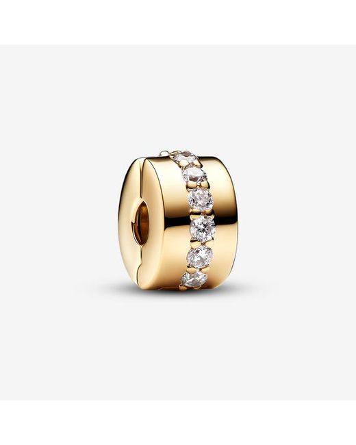 Pandora Metallic Sparkling Row Clip Charm