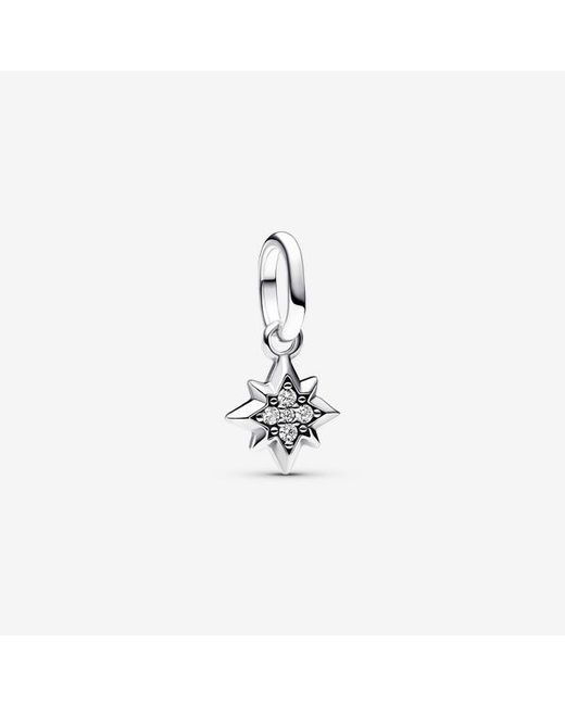 Pandora White Star Mini Dangle Charm