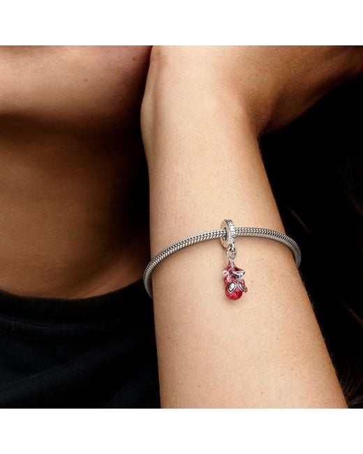 Pandora Red Marvel Hanging Spider- Dangle Charm