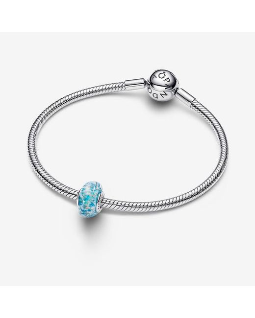Pandora Blue Murano Glass & Glitter Charm