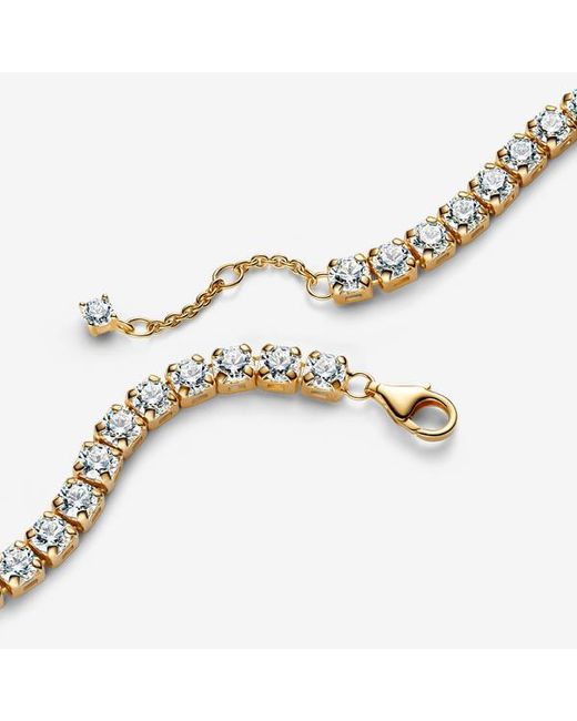 Pandora Metallic Sparkling Bold Tennis Bracelet