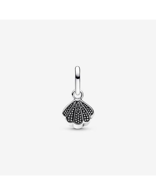 Pandora White Sparkling Shell Mini Dangle Charm
