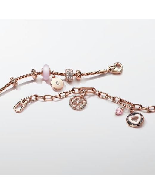 Pandora Moments Studded Chain Armbanden in het Metallic