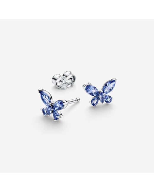 Pandora Blue Butterfly Stud Earrings
