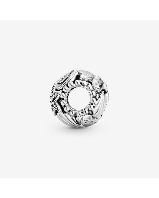 Pandora White Openwork Starfish, Shells & Hearts Charm