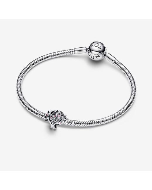 Pandora White Family Tree Openwork Charm