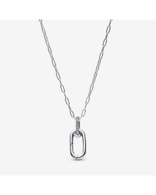 Pandora Metallic Openable Link Pendant Necklace
