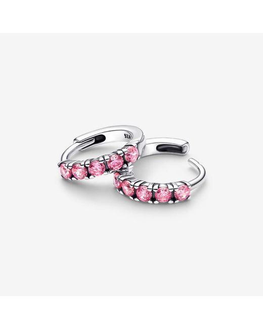 Pandora Pink Huggie Earrings
