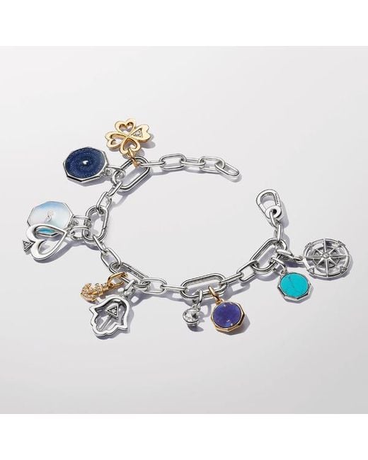 Pandora Metallic Me Pavé Snake Medallion Charm