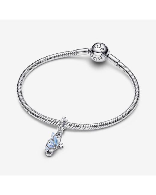 Pandora Blue Winged Dangle Charm
