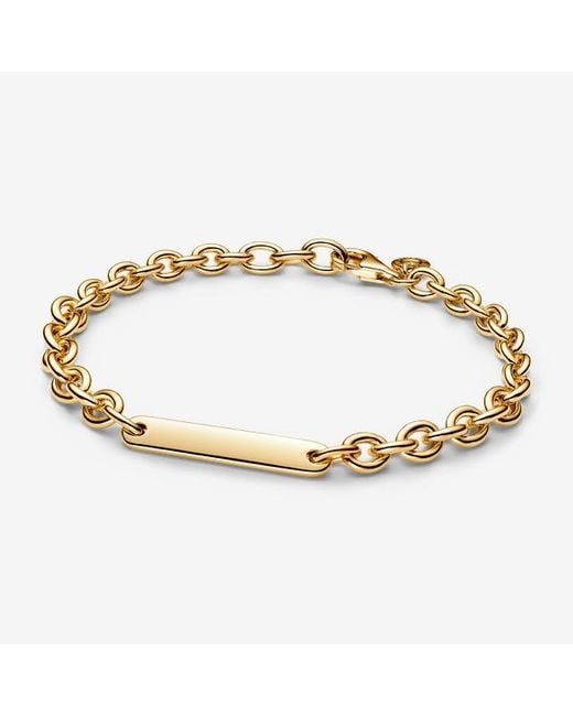 Pandora Metallic Engravable Bar Link Bracelet
