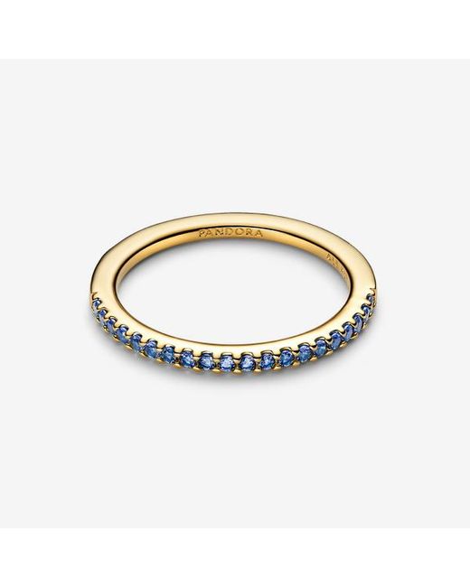 Pandora Metallic Sparkling Half-Eternity Band Ring