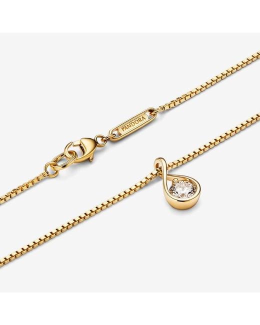 Pandora Metallic Brilliance Lab-created 0.25 Ct Tw Diamond Pendant & Necklace