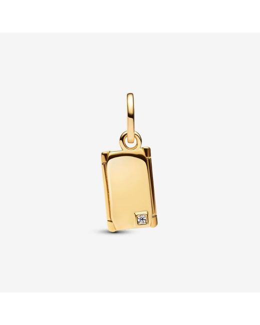 Pandora Metallic Engravable & Openable Envelope Dangle Charm
