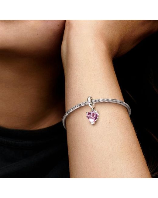 Pandora Pink Family Tree & Heart Dangle Charm