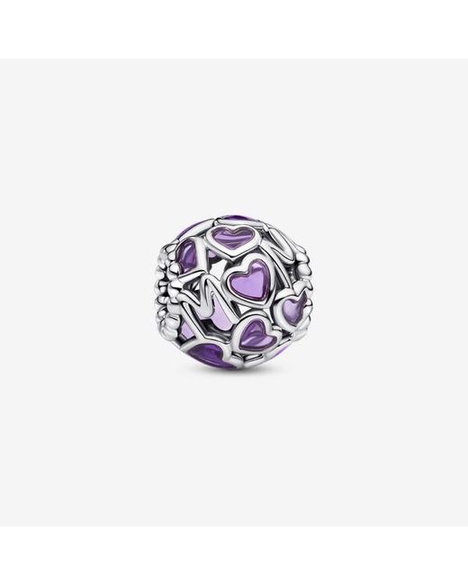 Pandora White Openwork Hearts Mum Charm