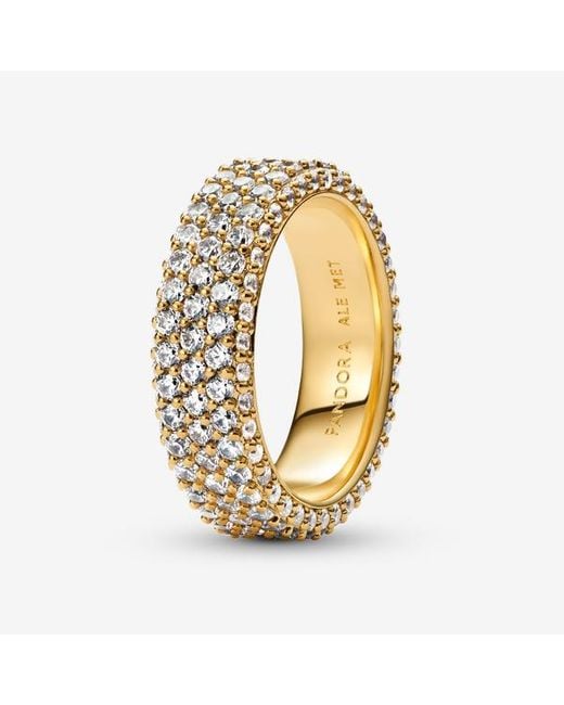 Pandora Metallic Timeless Pavé Triple-row Ring