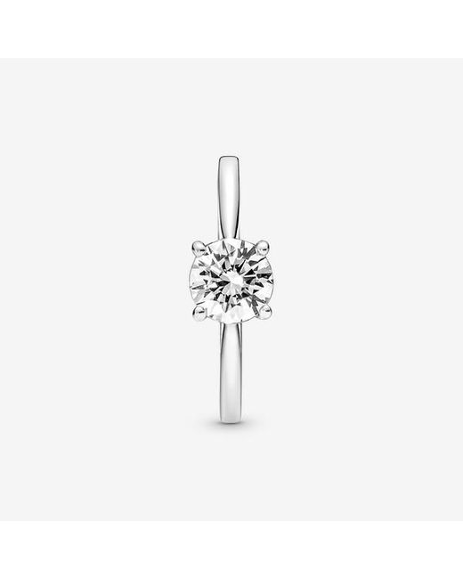 Pandora Metallic Sparkling Solitaire Ring