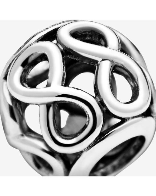 Pandora White Openwork Infinity Charm