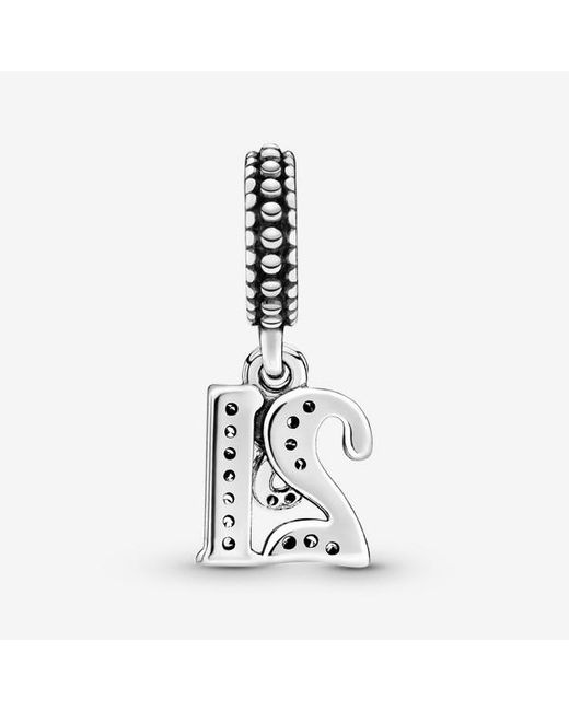 Pandora Black 21St Celebration Dangle Charm