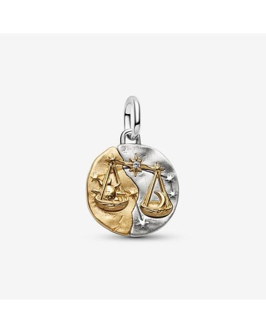 Pandora Metallic Libra Zodiac Medallion Charm