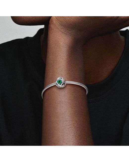 Pandora Green May Birthstone Eternity Circle Charm