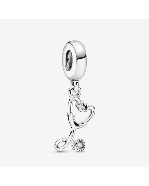 PANDORA Stethoscope Heart Dangle Charm Lyst