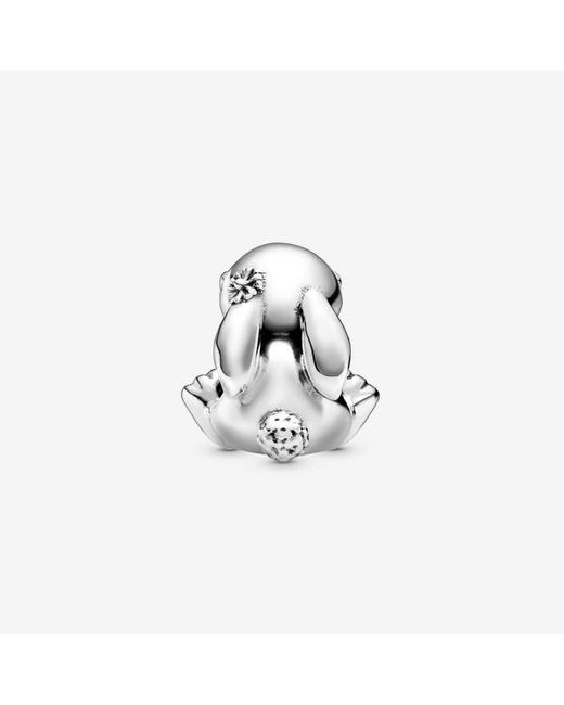 Pandora White Daisy The Rabbit Charm