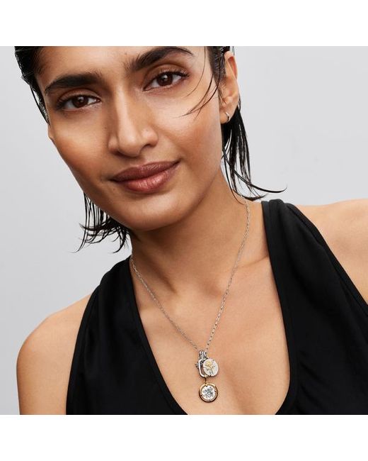 Pandora Metallic Openable Link Pendant Necklace