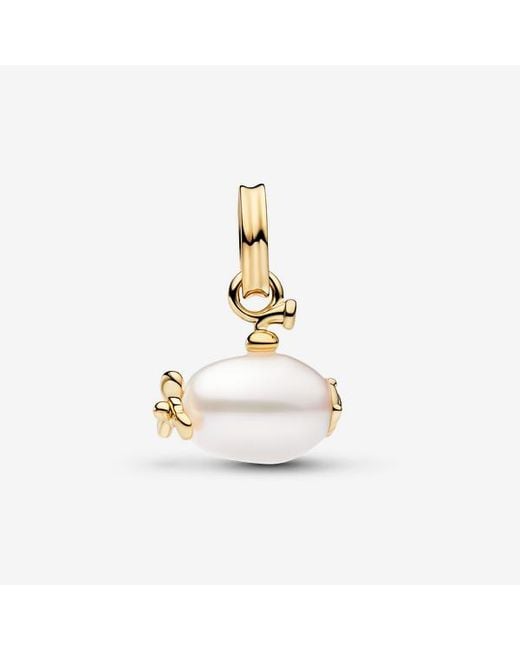 Pandora Metallic Treated Freshwater Cultured Baroque Pearl Submarine Dangle Charm