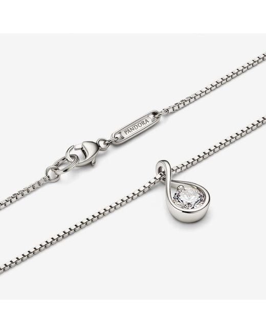 Pandora Metallic Infinite 14K Lab-Grown Diamond Pendant Necklace