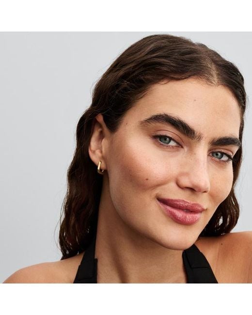 Pandora Metallic Twisted Triangle Small Hoop Earrings