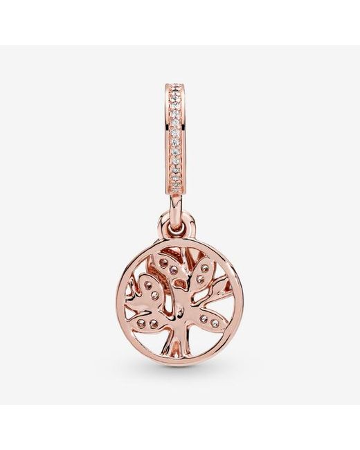 Pandora Pink Sparkling Family Tree Dangle Charm