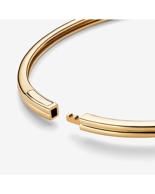 Pandora Metallic Infinite 14k Gold Lab-grown Diamond Bangle