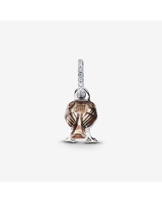Pandora White Robin Dangle Charm