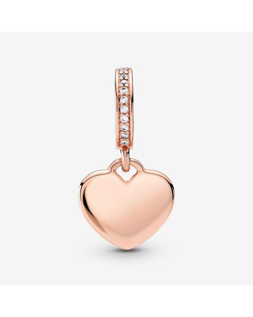 Pandora Pink Engravable Heart Tag Dangle Charm