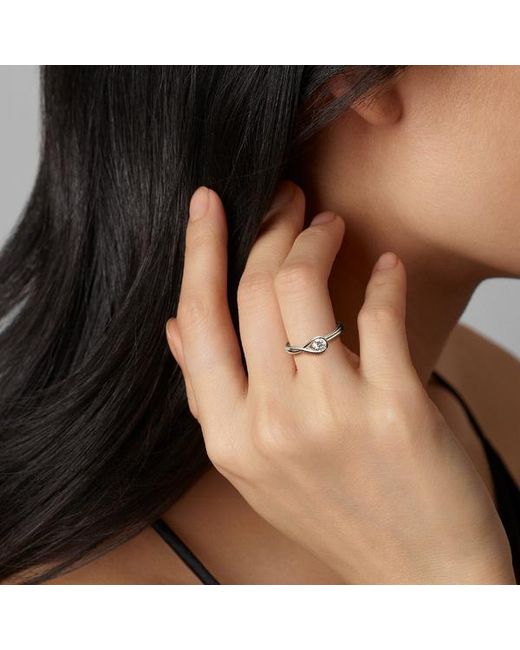 Pandora Metallic Infinite 14K Lab-Grown Diamond Ring