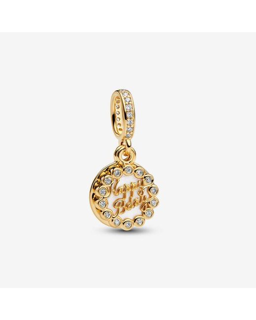 Pandora Metallic Happy Birthday Cake Dangle Charm