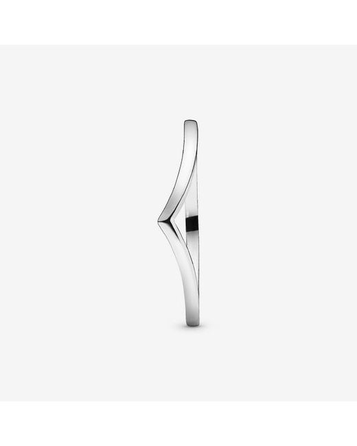 Pandora Metallic Polished Wishbone Ring