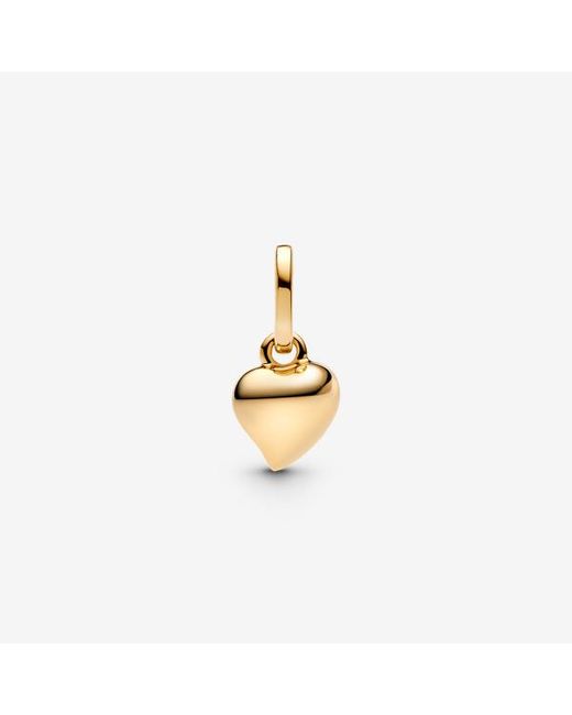 Pandora Metallic Heart Mini Dangle Charm