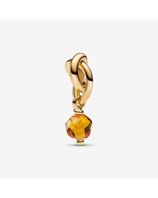 Pandora Metallic November Birthstone Eternity Circle Dangle Charm