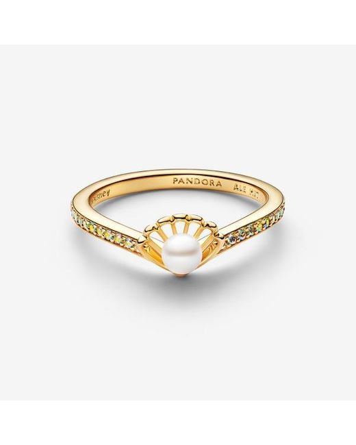 PANDORA Disney Princess Ariel Shell Treated Freshwater Cultured