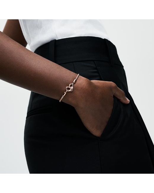 Pandora Metallic Moments Studded Chain Bracelet
