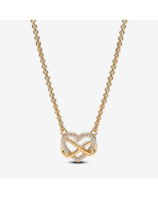 Pandora Metallic Gold Sparkling Infinity Heart Gift Set
