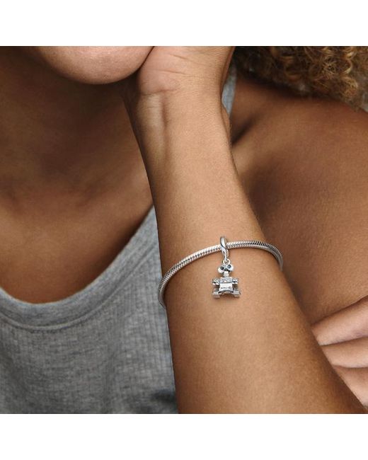 Pandora White Disney Pixar Wall-E Dangle Charm