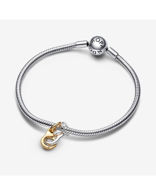 Pandora Metallic Openable & Splittable Handcuffs Dangle Charm