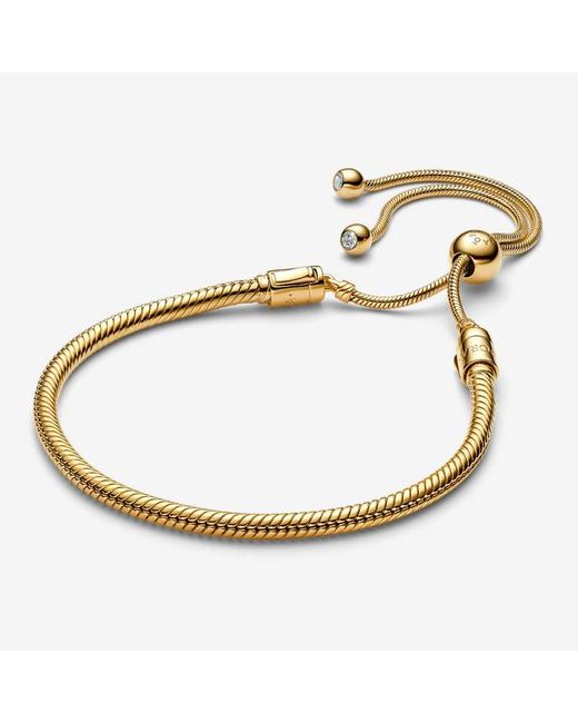 Pandora Metallic Snake Chain Slider Bracelet